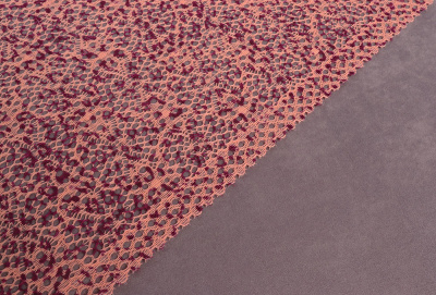 Кружево 230мм эластичное Т.Розовый/Бордовый 1985 - изображение