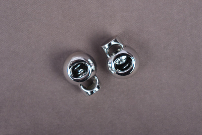 Фиксатор пластик 15мм одинарный "Шар" Никель - изображение