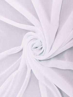 Шифон однотонный Белый - изображение