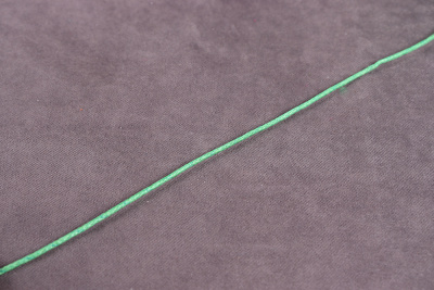 Шнур вощёный 1мм Зеленый - изображение