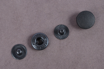 Кнопки пробивные Альфа 12,5мм Пластик Черный - изображение