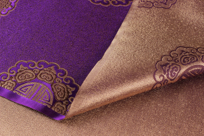 Жаккард монгольский круги на песке Фиолетовый - изображение