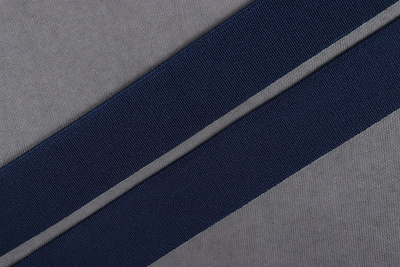 Тесьма эластичная тканая 30мм Башмачная Т.Синий - изображение