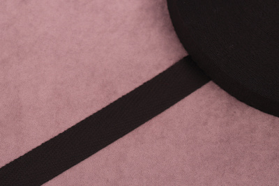 Киперная лента 17мм 3,26г/м Хлопок Черный 005 - изображение