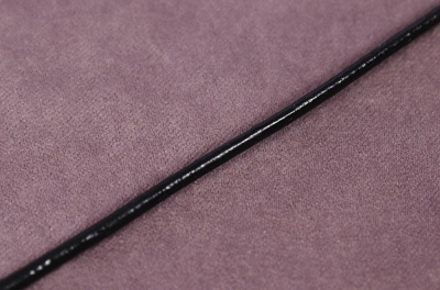 Шнур кожаный круглый 2мм Черный - изображение