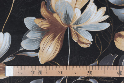 Бязь набивная 220 Премиум Тейково Золотой цвет - изображение