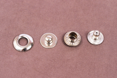 Кнопки пробивные 17мм beta латунь Никель - изображение