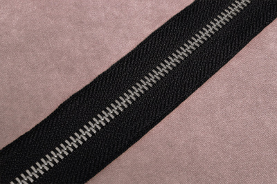 Молния  металлическая  рулонная Т5 Черный/Никель - изображение