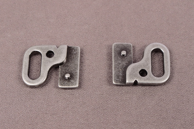 Застежка для бюстгалтера 10мм Т.Серебро - изображение