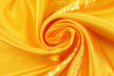 Жаккард монгольский медальон Желтый - изображение