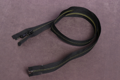 Молния разъёмная трактор 80см Т5 Чёрный/Желтый - изображение