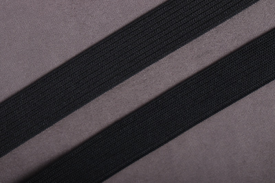 Тесьма эластичная 15мм Стандарт Черный - изображение