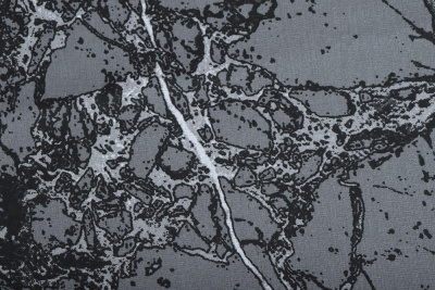 Бязь набивная 220 120 г/м.кв Мрамор Серый - изображение