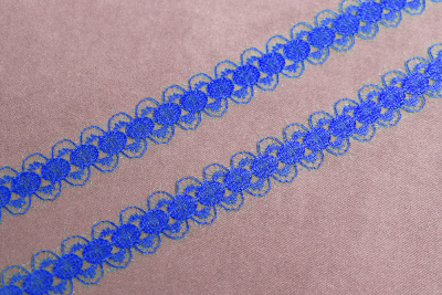 Кружево нейлон 15мм Синий - изображение