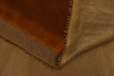 Мех-дубленка кролик Терракотовый - изображение