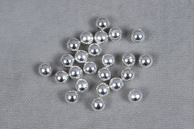 Жемчуг пробивной 6мм (комплект) Серебро - изображение