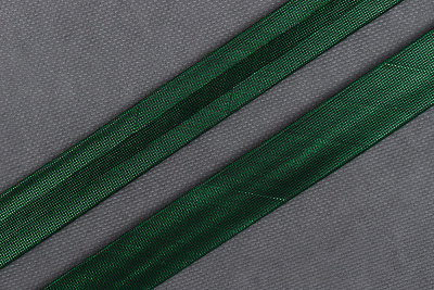 Косая бейка 15мм парча Зеленый - изображение