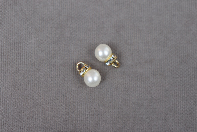 Декоративный пришивной элемент 8мм Жемчуг Белый - изображение