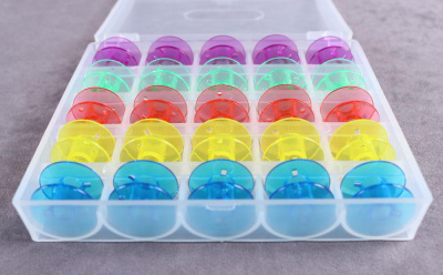 Набор пластиковых шпулек 25шт Микс - изображение