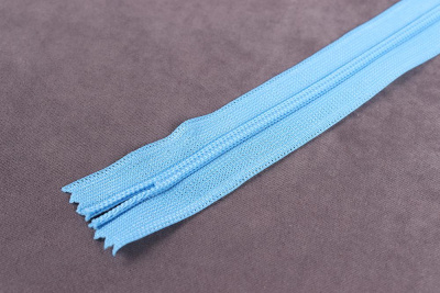 Молния потайная 50см нейлон Голубой - изображение