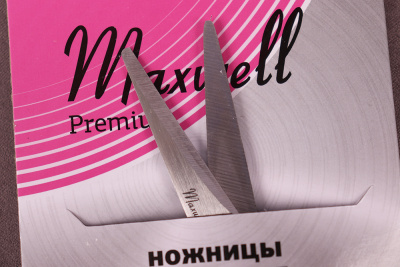 Ножницы Maxwell premium школьные 140мм Розовый/Никель - изображение
