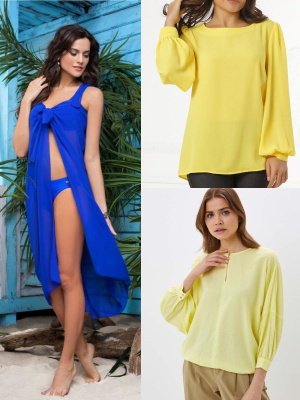 Креп-кашибо однотонный Ярко-салатовый - изображение