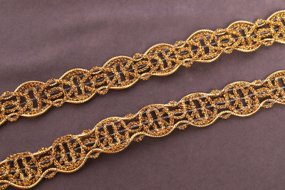 Тесьма 20мм плетеная Золото - изображение