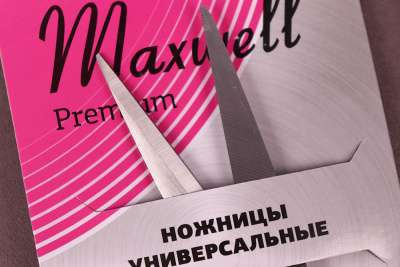 Ножницы Maxwell premium универсальные 175мм Розовый/Никель - изображение