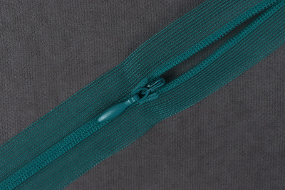 Молния потайная 20см на сетке Т.Бирюзовый 203 - изображение