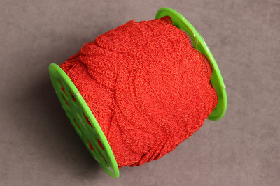 Кружево 30мм 1/5 Красный - изображение