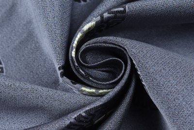 Жаккард монгольский графика в круге Серый - изображение