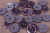 Пуговица 18мм 2х прок.CBL-584 Фиолетовый/Серый