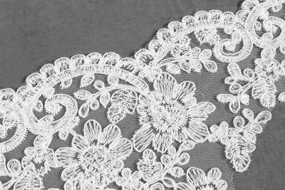 Кружево 210мм свадебное Белый Н1239 - изображение