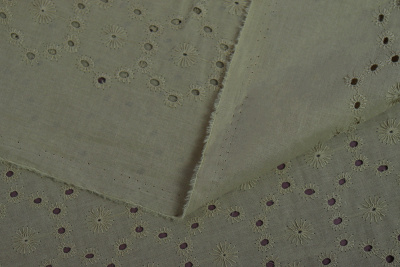 Хлопок вышивка Св.хаки - изображение