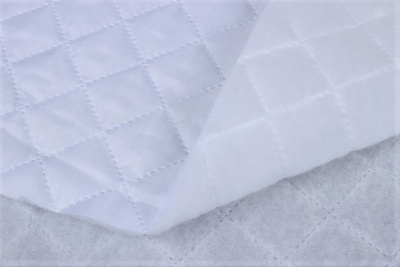 Стежка на капроне крупная клетка Белый - изображение