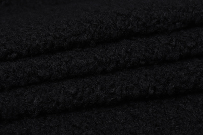 Мех барашек 500 гр/м.кв. Черный - изображение