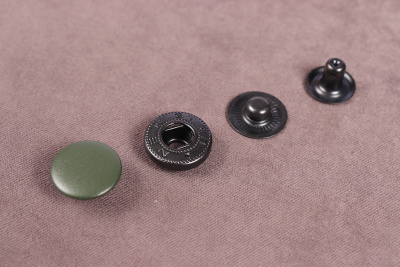 Кнопки пробивные 15мм Альфа Хаки матовый - изображение