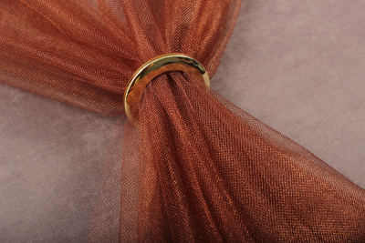 Фатин средней жесткости металлик Коричневый 10 - изображение