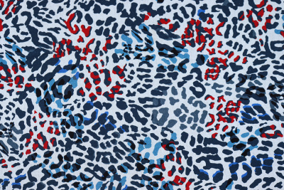 Лен-вискоза 3482 Анималистический принт - изображение