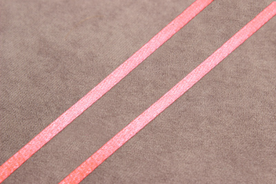 Лента атласная 3мм Розовый неон 398 - изображение