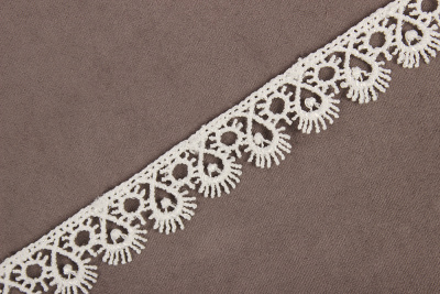 Кружево гипюр 15мм Ажурное АРТ.1028 Белый - изображение