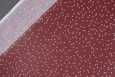 Бязь набивная 150 Комфорт Мелкий горох на винном - изображение