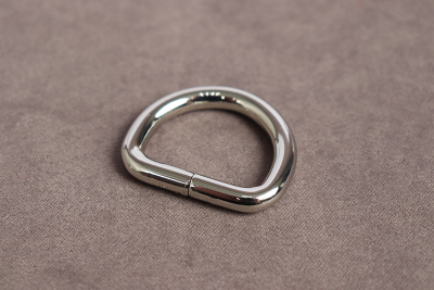 Полукольцо для сумок 25мм Никель - изображение