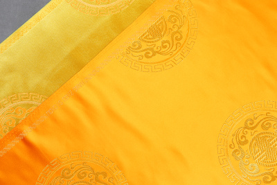 Жаккард монгольский медальон Желтый - изображение