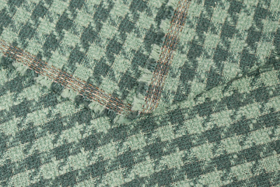 Костюмная шанель с люрексом 116 Ментол - изображение