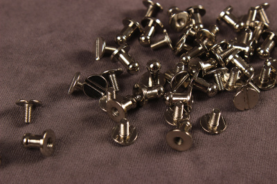 Кнопка кобурная 6мм для сумок и ремней Никель - изображение