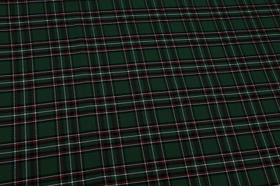 Клетка костюмная 24379 Т.зеленый/белый/красный - изображение