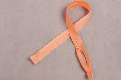 Молния потайная 50см нейлон Персик 156 - изображение