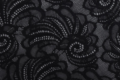 Гипюр-стрейч Черный - изображение
