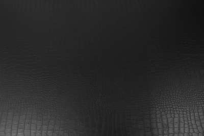 Кожа 12459 Тиснение звериный принт Черный - изображение